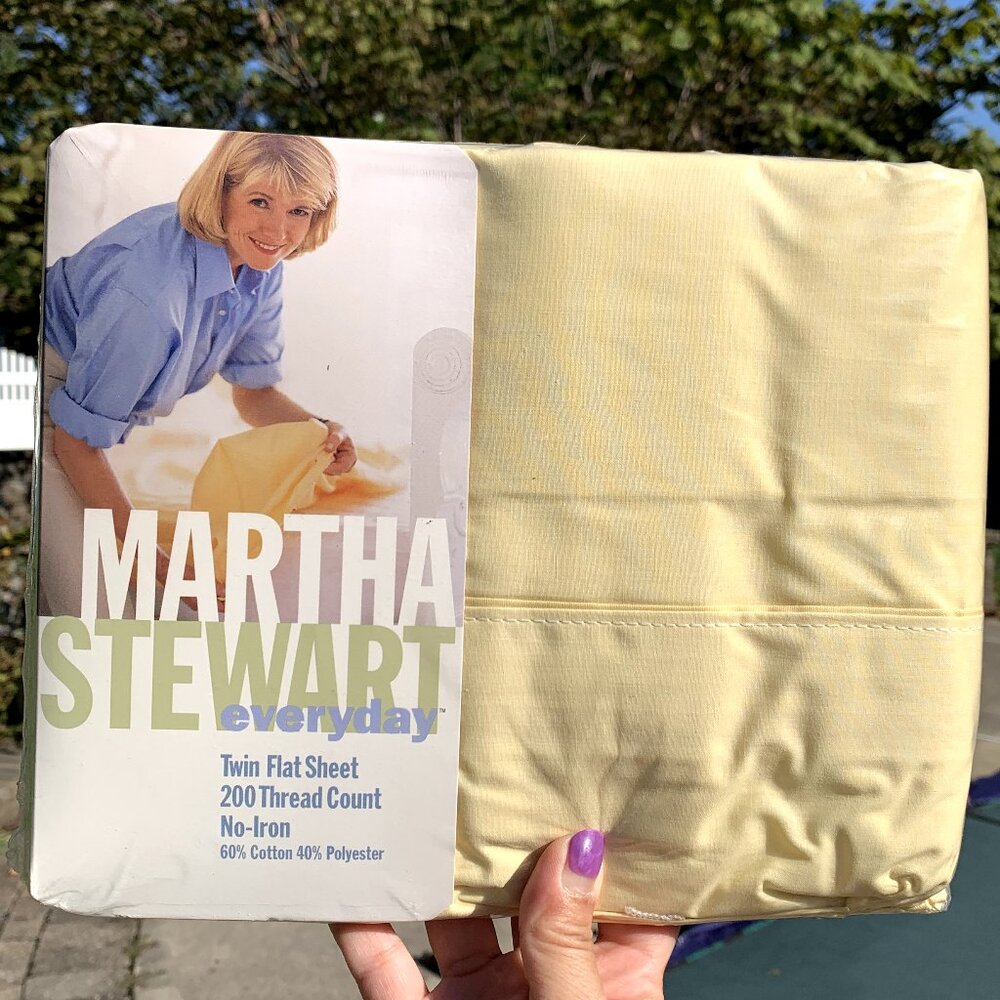 Vtg Twin Flat Sheet